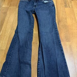 Wrangler Dark Blue Wide Leg Jeans